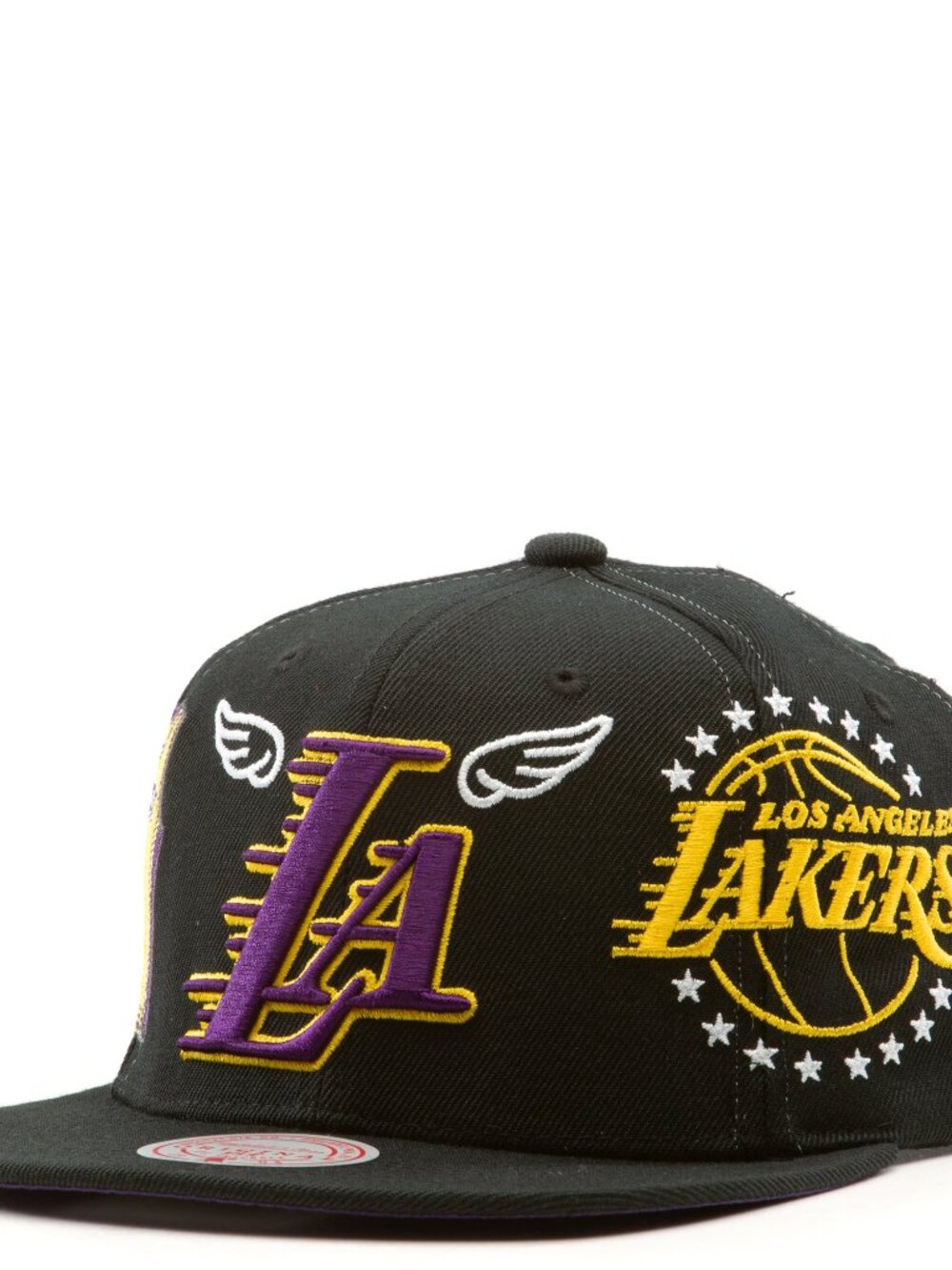 Men's Mitchell & Ness Black Los Angeles Lakers My City Snapback Hat
